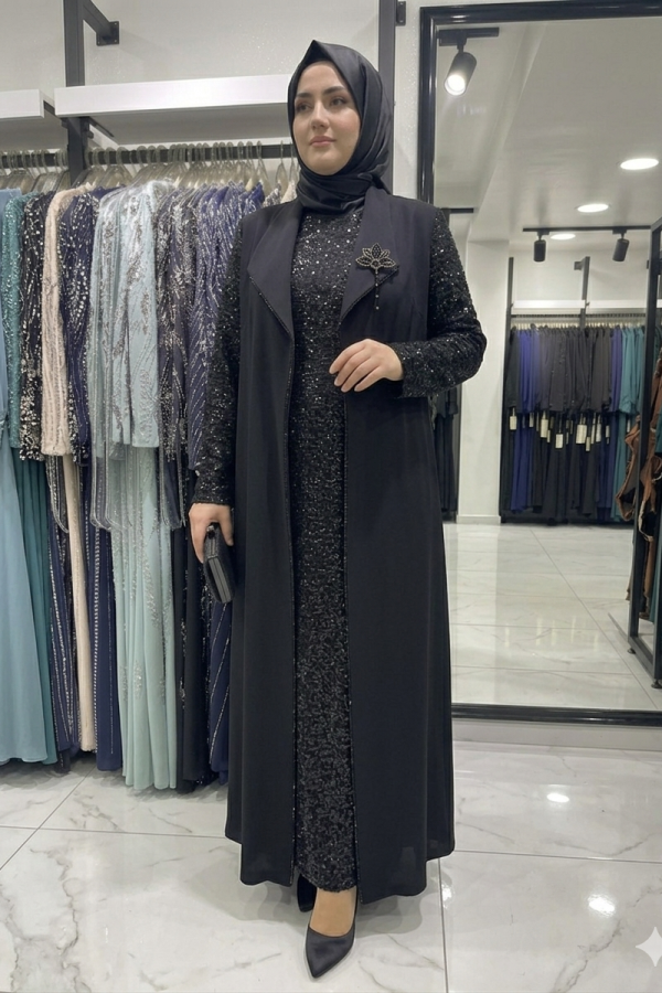 Siyah Abiye Elbise